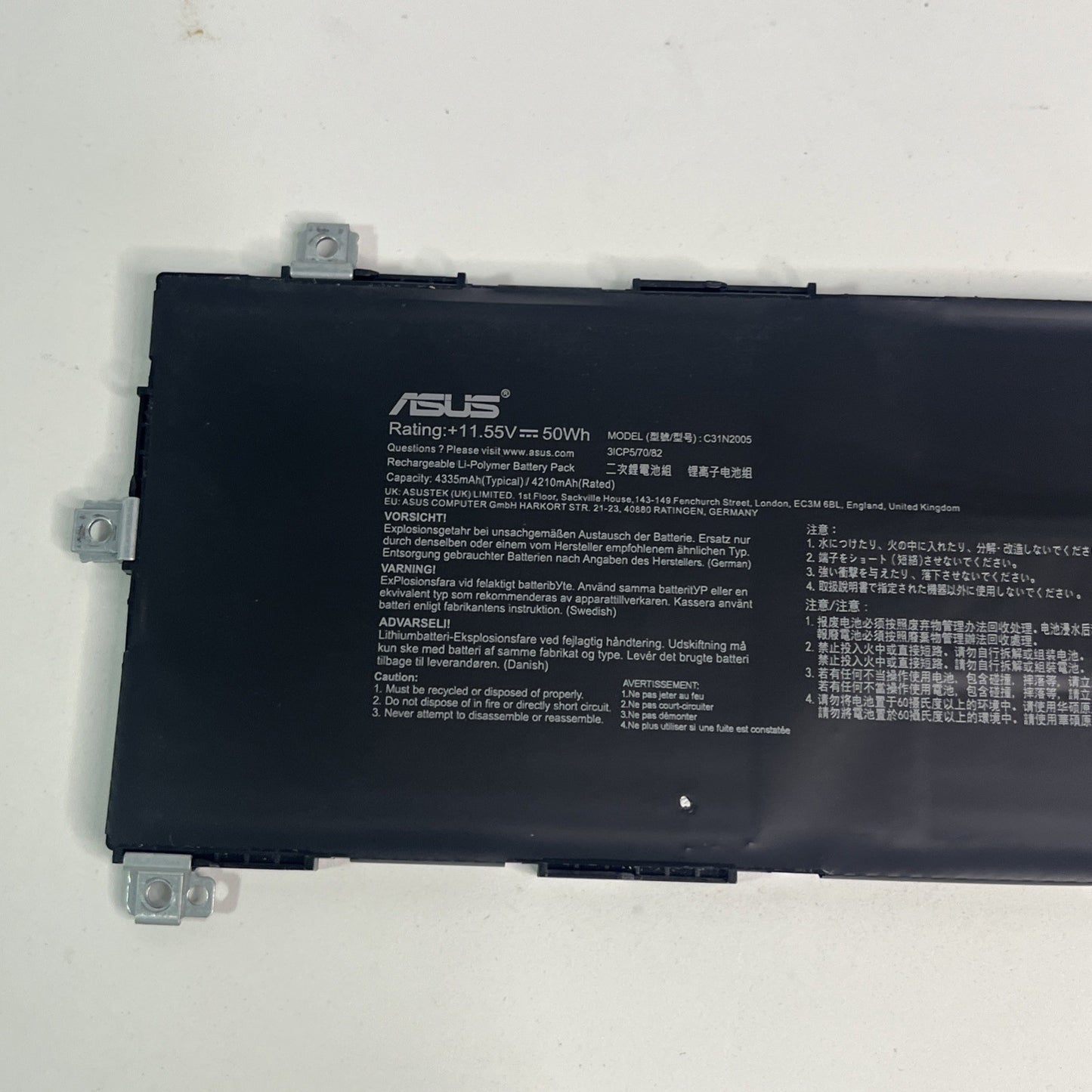 Genuine Asus C31N2005 Laptop Battery  Series. GOOD Health.