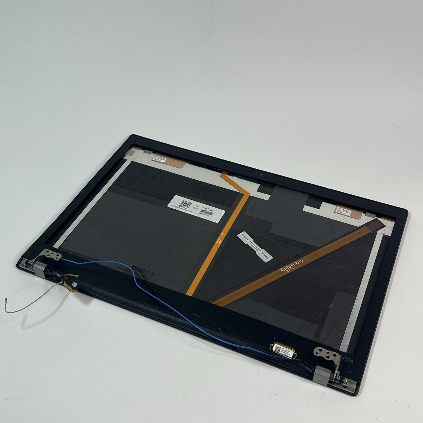Lenovo ThinkPad T480s Series AQ16Q00060 Complete Top Lid Cover, Cables, Hinges.