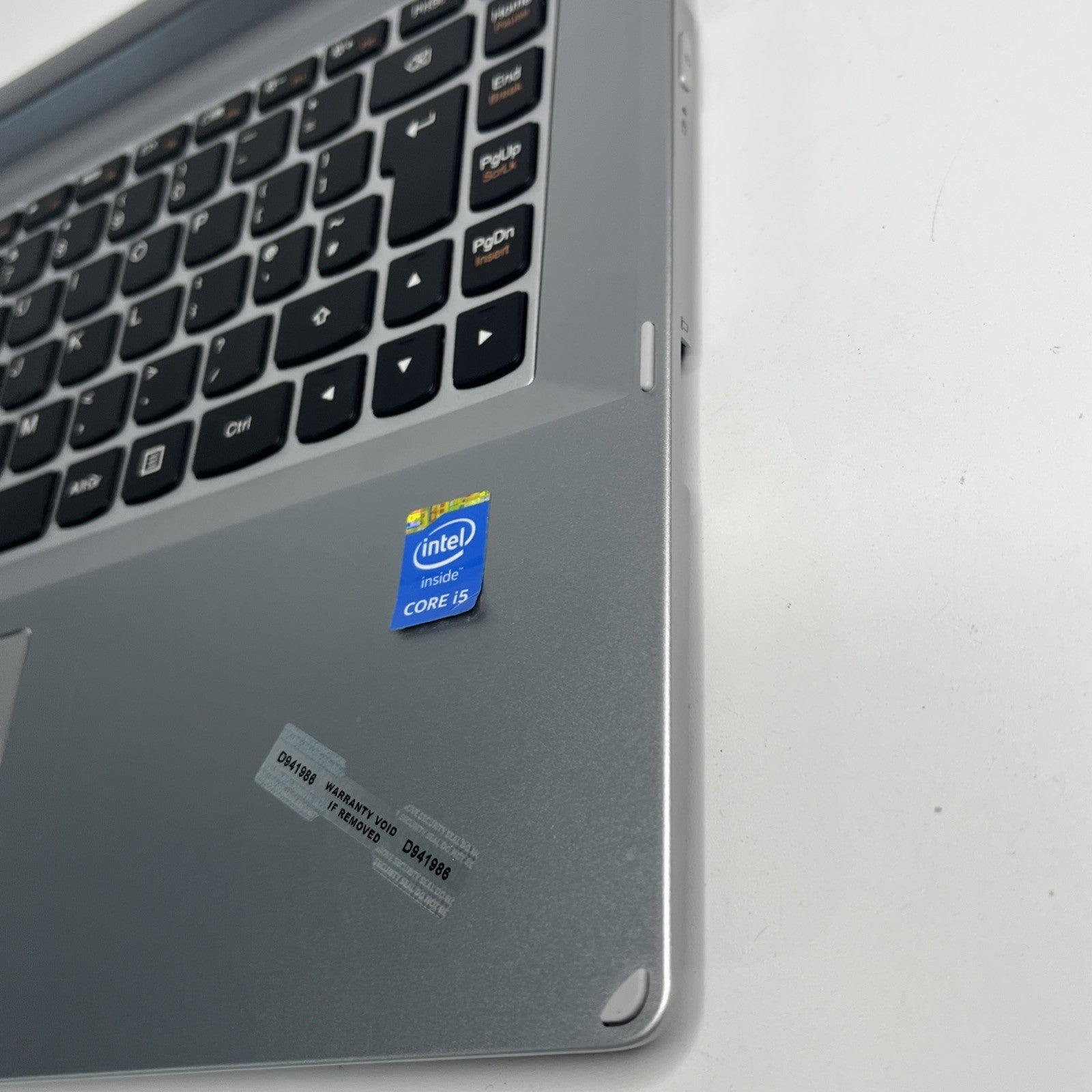 Genuine Lenovo Flex 2-14 Palmrest Touchpad UK Keyboard Assembly Silver +DC Cable