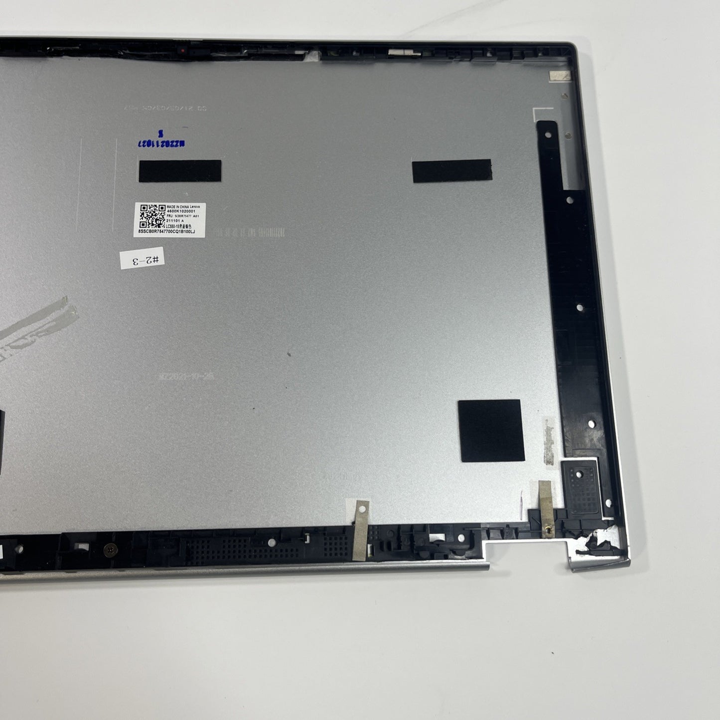 Genuine Silver Lenovo IdeaPad Flex 5-15ITL05 Top Lid 4600K1020001. Bit Side Bend