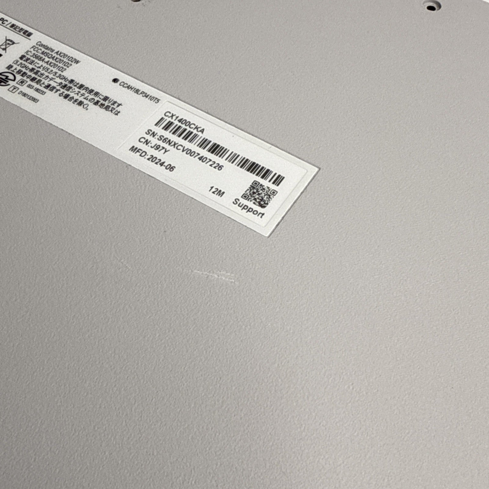 Asus Chromebook CX1400CK Bottom Base Cover 13N1-FAA0701