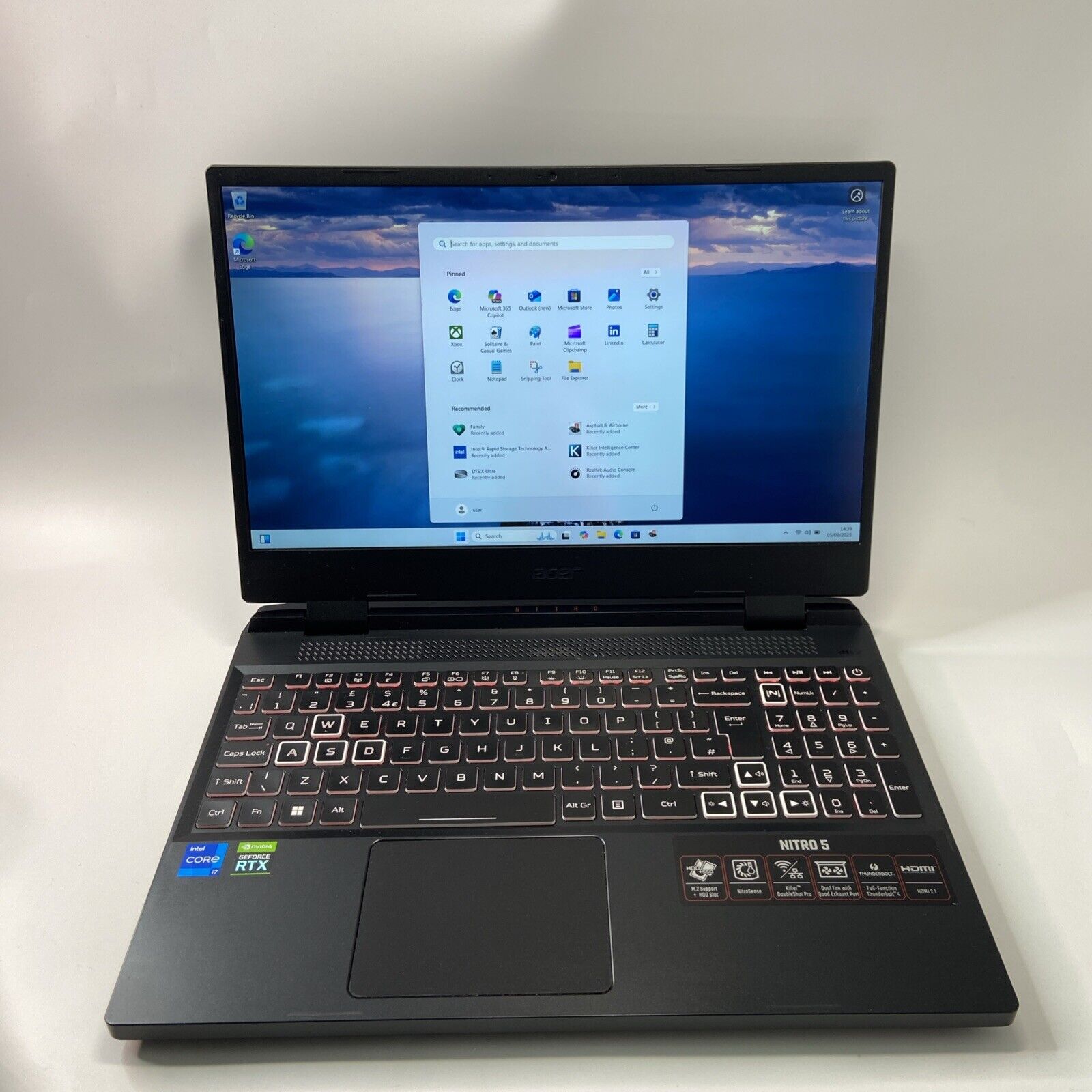 Acer Nitro 5 AN515-58 15" Gaming Laptop Intel i7 12th Gen 16GB 512GB RTX 3070 Ti