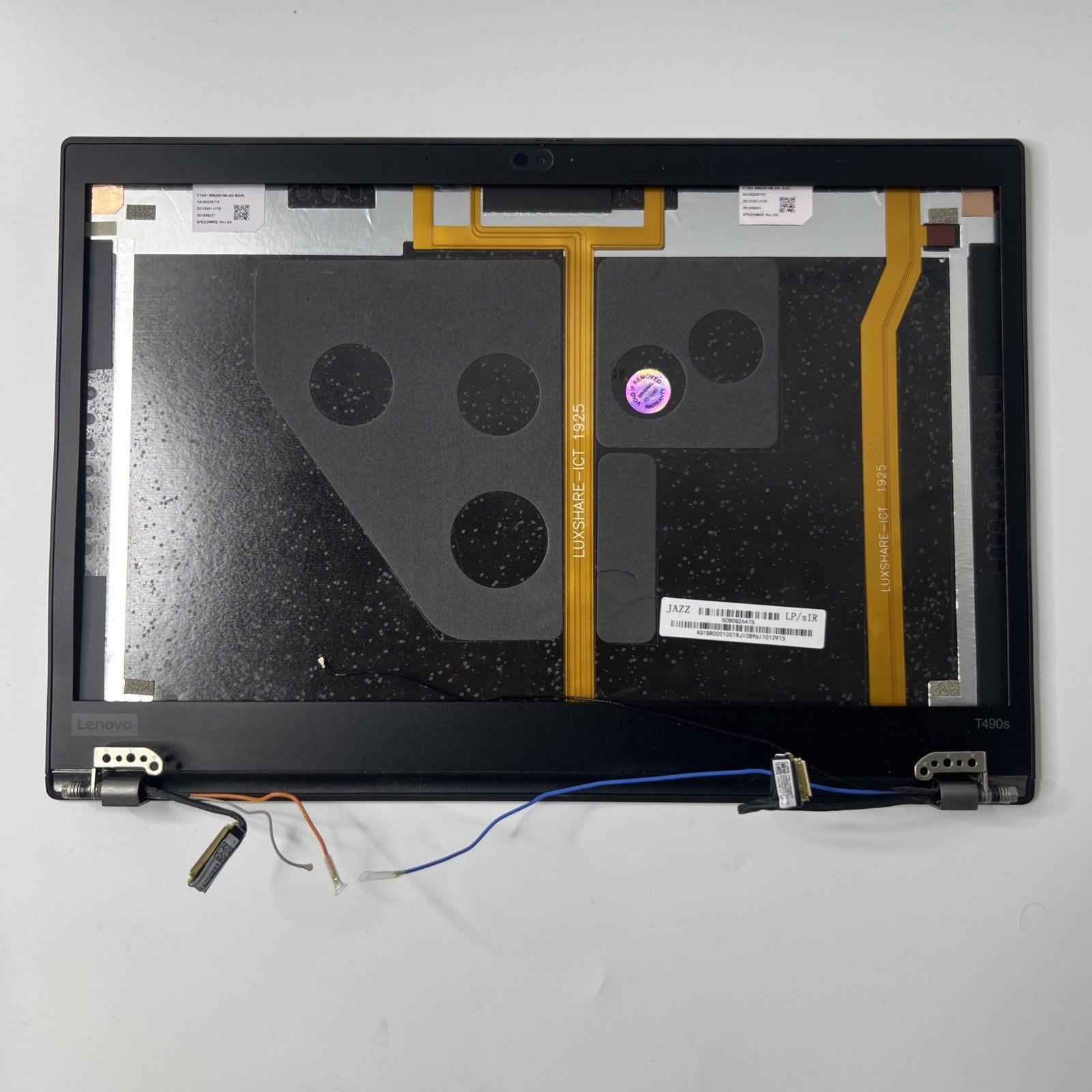 Lenovo ThinkPad T490S T14S LCD Rear Top Lid Back Cover & Screen Bezel