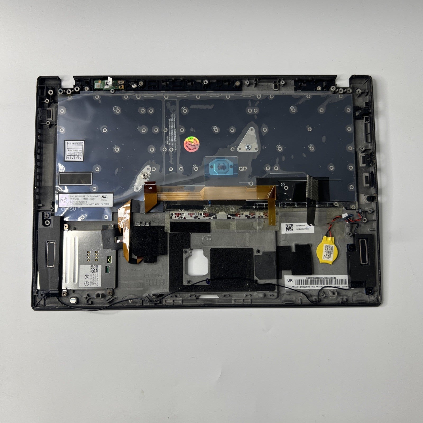 Genuine Lenovo T490s Palmrest Assembly UK Keyboard  Black AM1BR000500 Read Desc