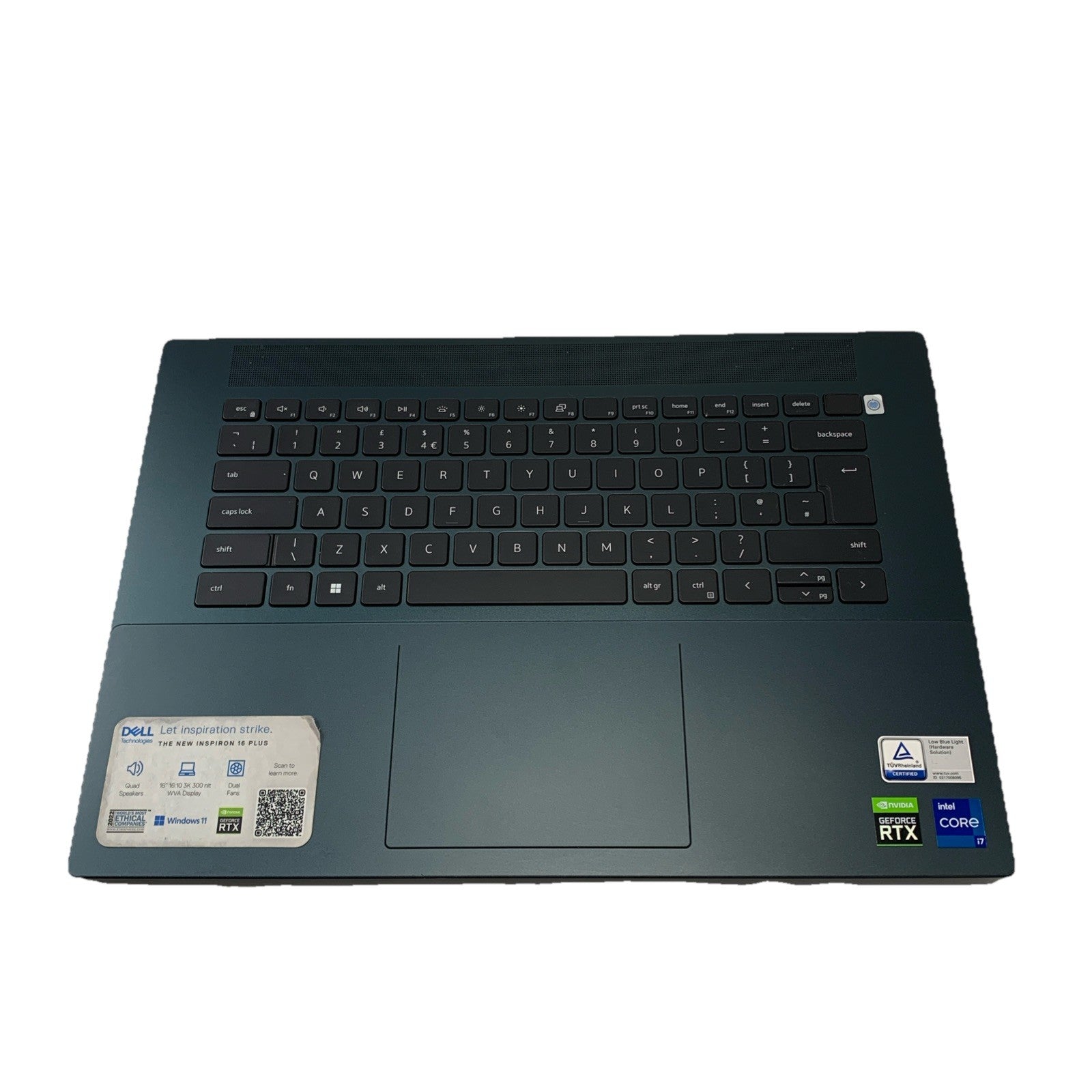 Dell Inspiron 16 7620 Complete Palmrest Assembly UK Keyboard  0RYX3M