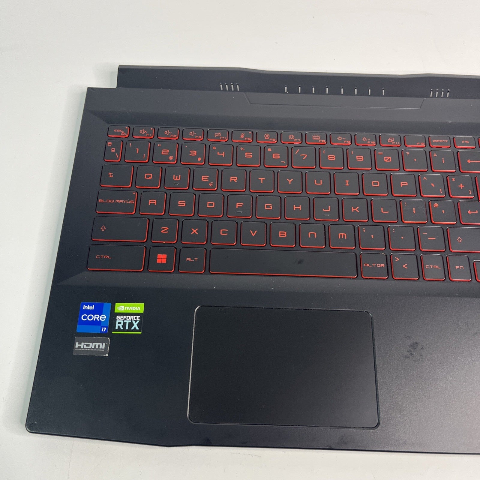 Genuine Black MSI Katana GF66 12UE Palmrest,  Touchpad & Keyboard 307582C211M