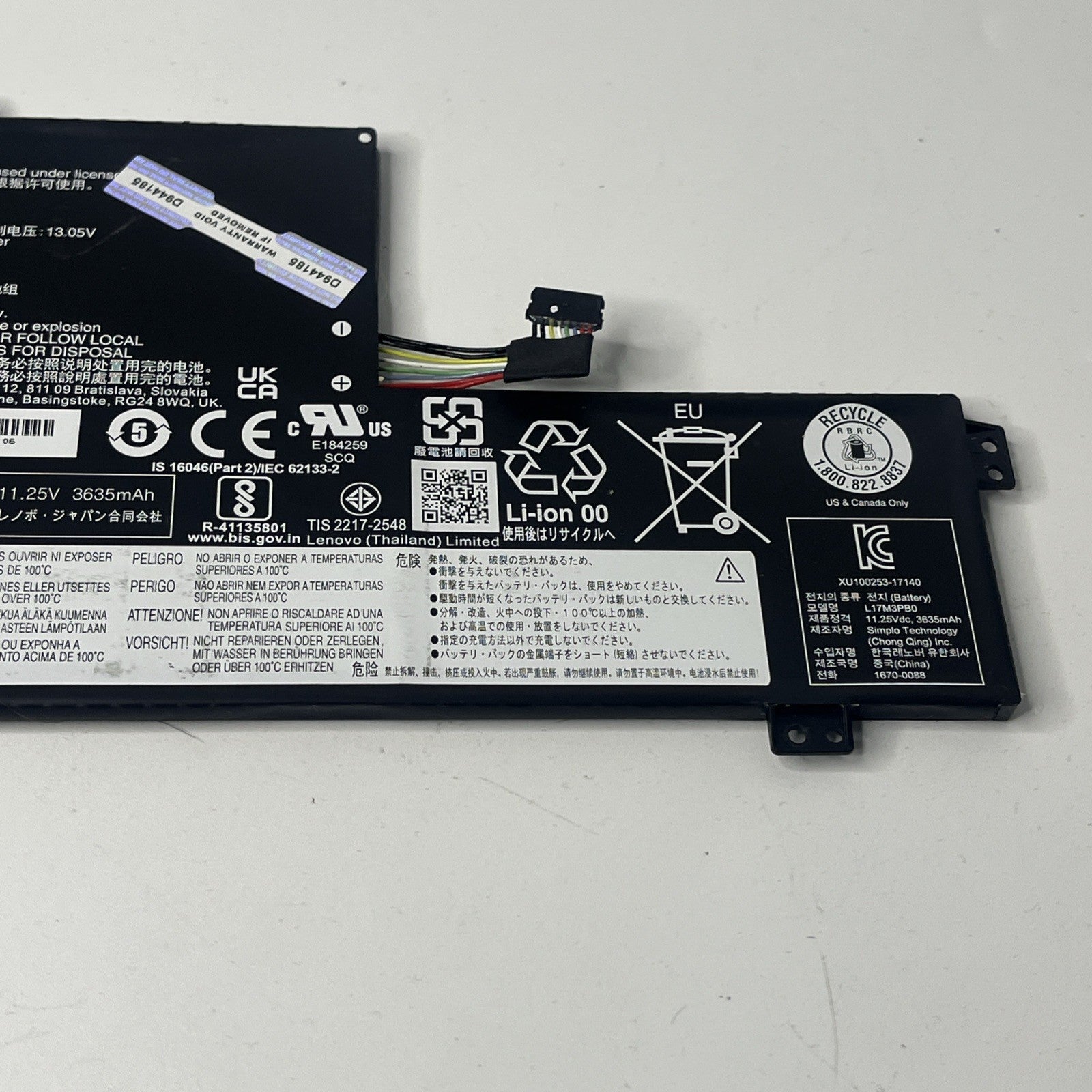 Genuine Lenovo Chromebook S340-14  Battery  L17m3pb0 Good Condition