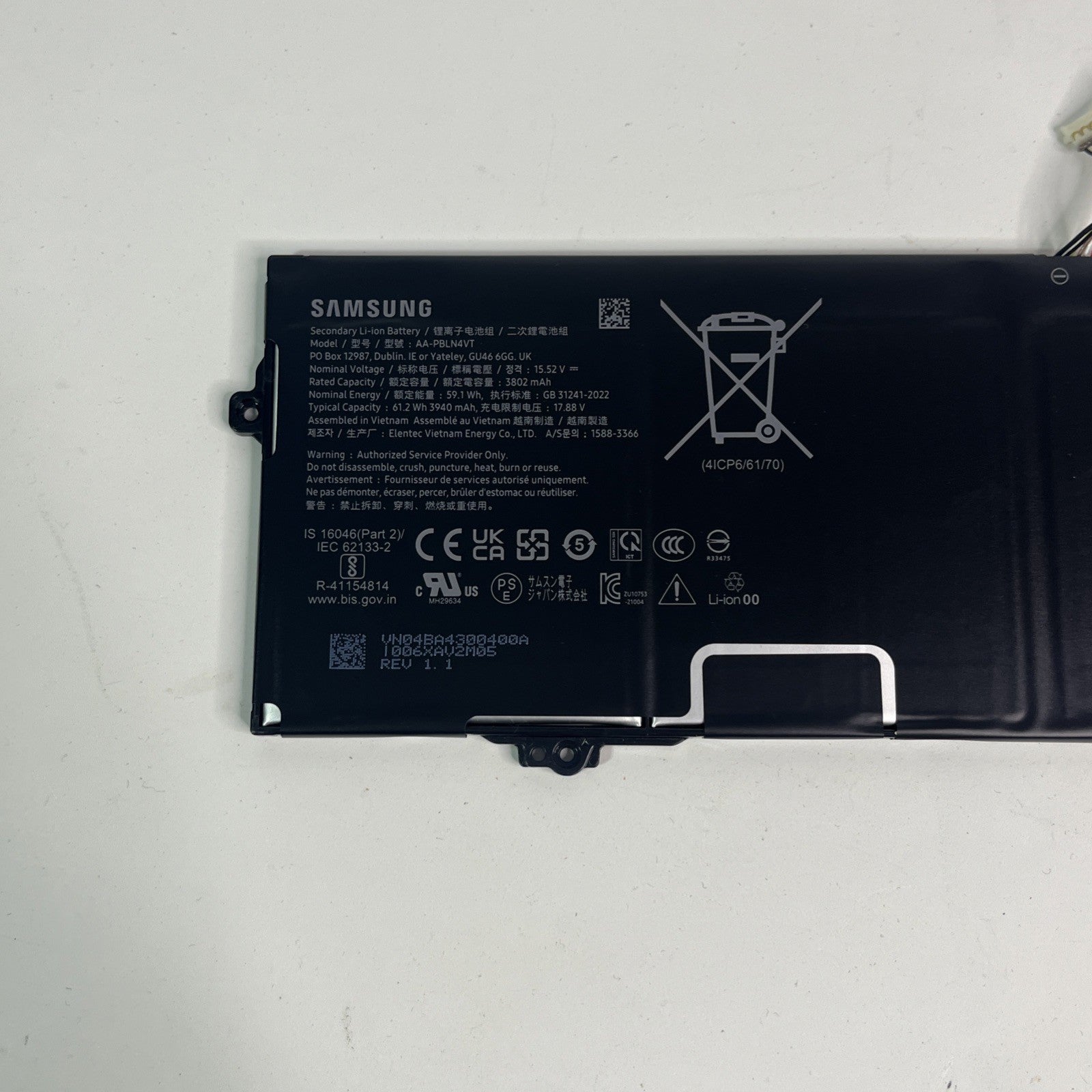 Samsung Galaxy  XE520QEA Battery AA-PBLN4VT 44Wh 7.7V