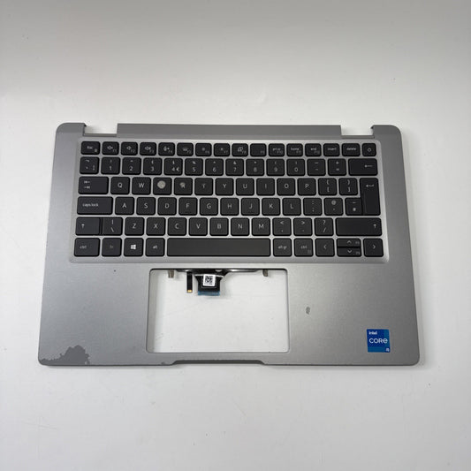Genuine Dell Latitude 5320 Palmrest & UK Keyboard Silver 0VJ41Y (Paint Chipping)