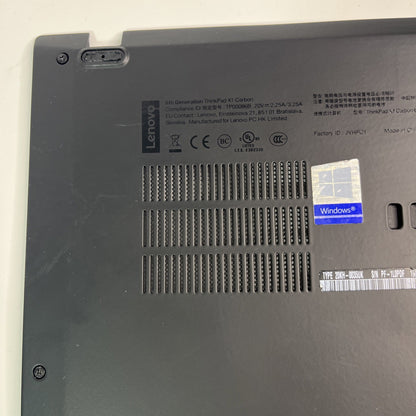 Genuine black ck Lenovo ThinkPad X1 Carbon 6th Gen Bottom Base Cover. #G B
