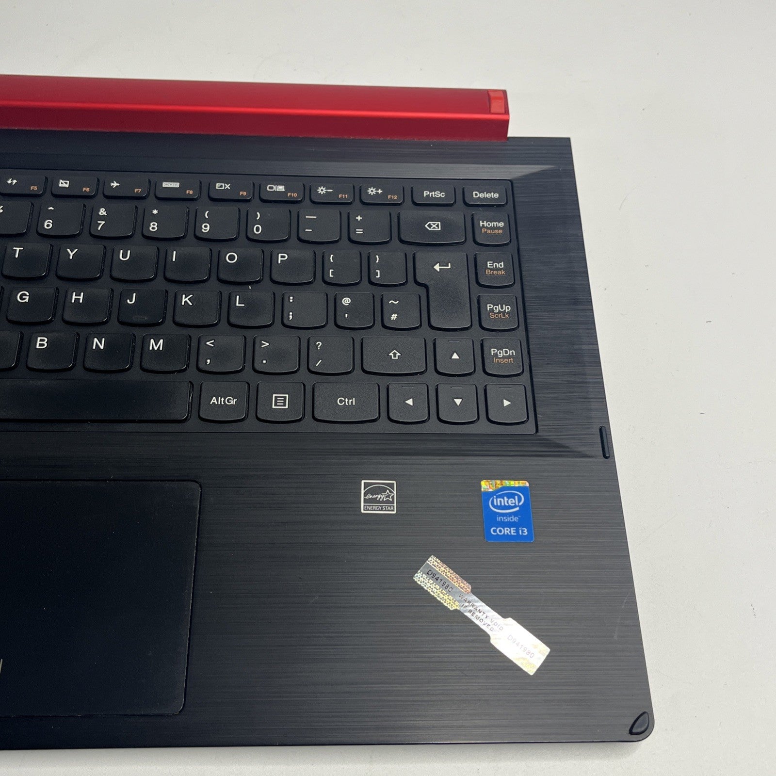 Genuine Lenovo Flex 2-14 Palmrest Touchpad UK Keyboard Assembly Red & Black+DC C