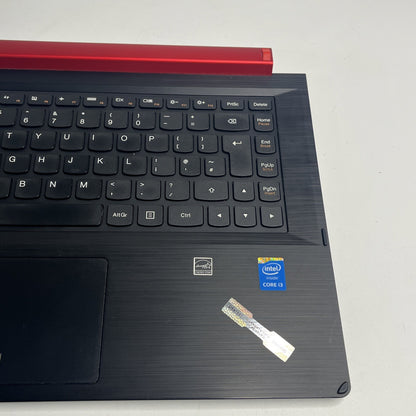 Genuine Lenovo Flex 2-14 Palmrest Touchpad UK Keyboard Assembly Red & Black+DC C
