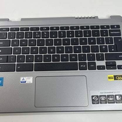 Acer Chromebook Spin CP312-1H Palmrest, Keyboard & Touchpad Silver.DA-47T-011