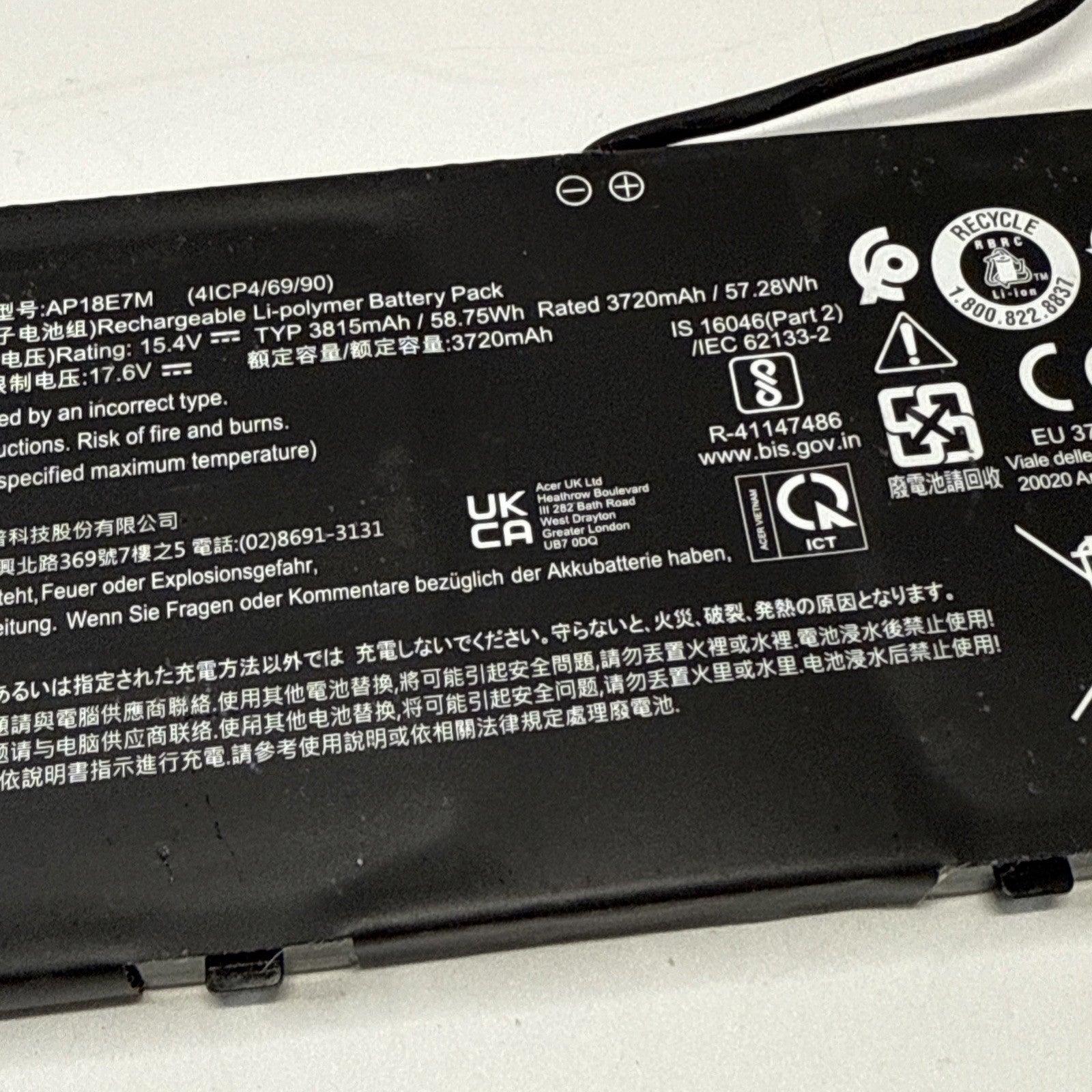 Genuine Acer NITRO 5 AN515-43 AN517-51 AN517-52 Battery