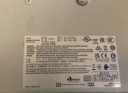 HP Aruba Switch Instant On JL809A 1960 48G 40p Cl4 8p Cl6 Poe 600w PoE 2SFP+