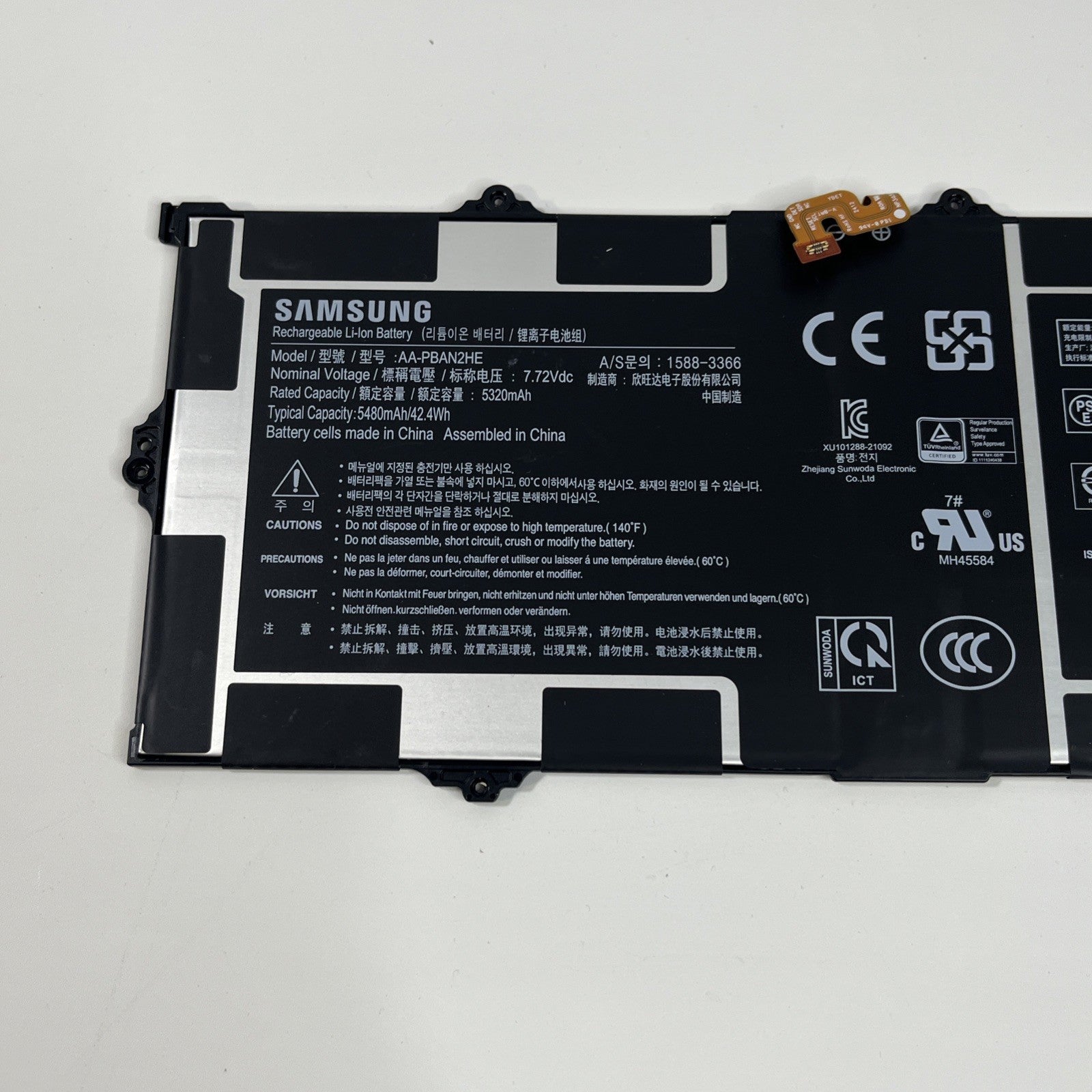 Genuine Samsung Chromebook XE345XDA Battery AA-PBAN2HE Good Health