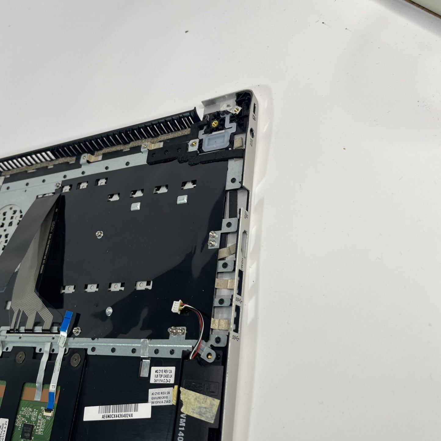Genuine Silver Asus K551L Complete Palmrest, Keyboard,Usb Board & Spk 13NB0261AM