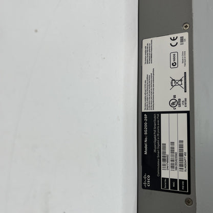 Cisco SG200-26P 26-Port Gigabit PoE Smart Switch - Black, FEW MINOR.