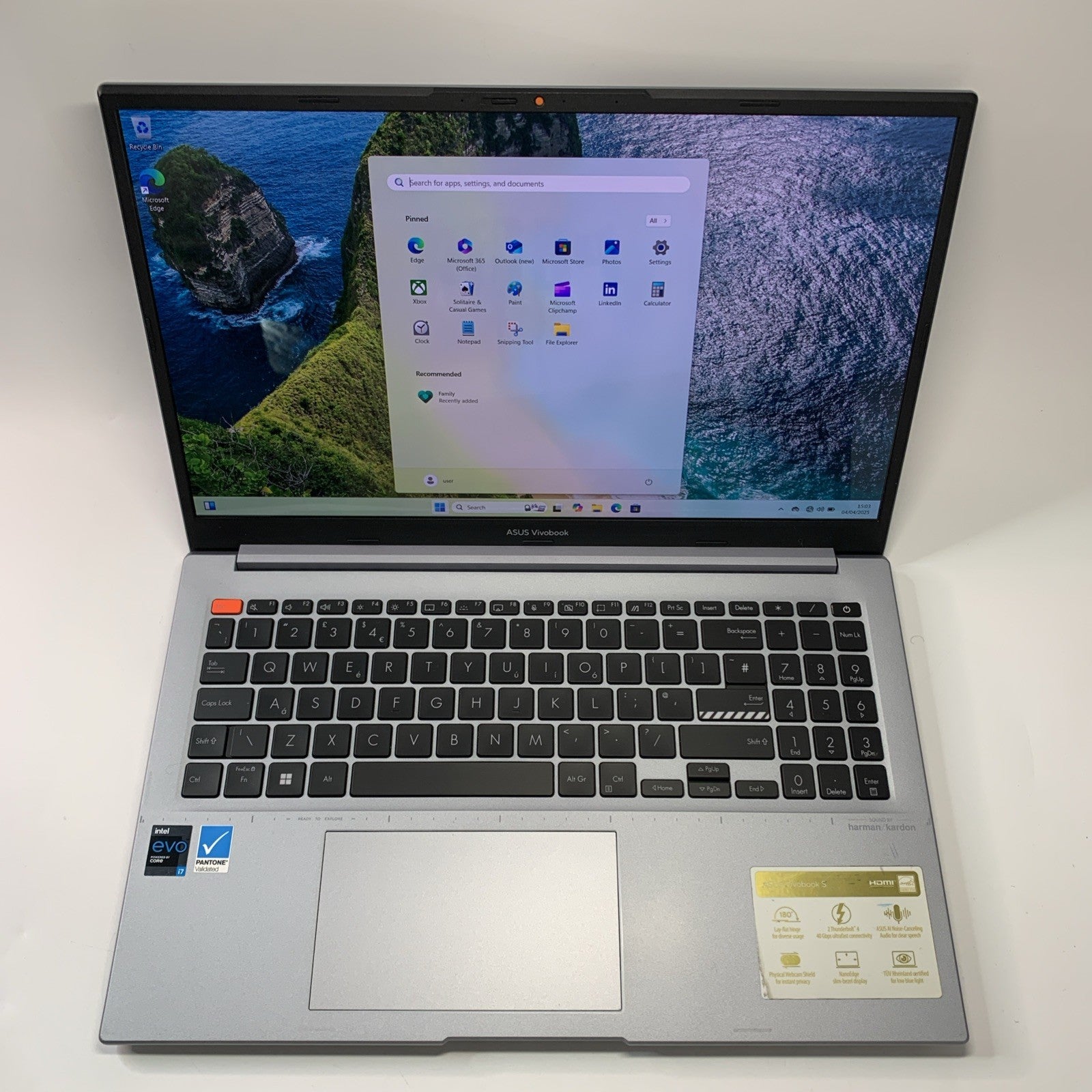 ASUS Vivobook S15 K3502ZA 15.6 OLED Laptop Intel i7-12700H 16GB RAM 256GB SSD