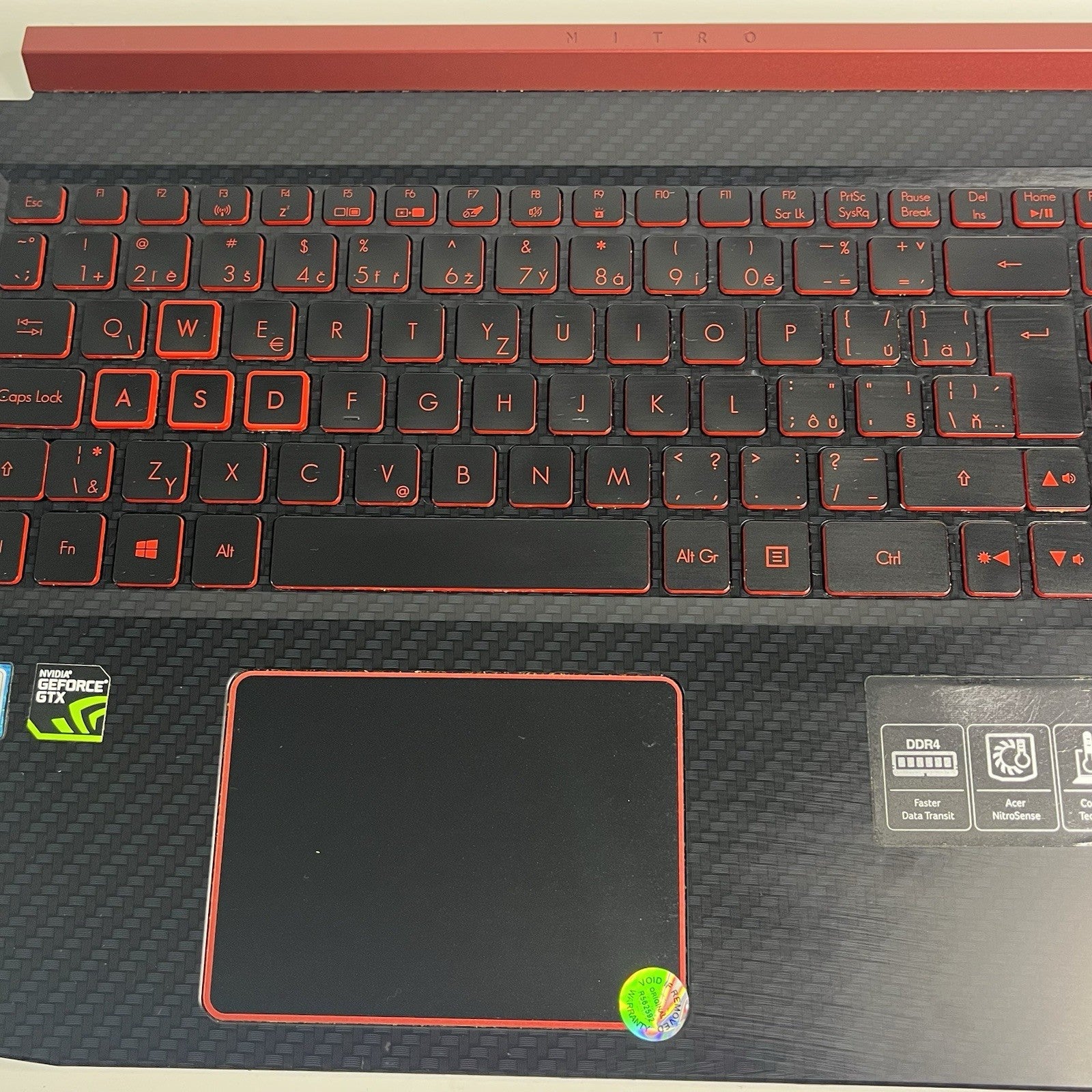 Acer Aspire Nitro AN515-52 Complete Palmrest Assembly UK Keyboard AP290000400