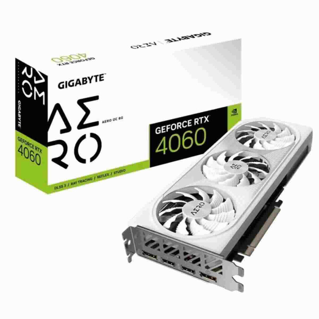 GIGABYTE GeForce RTX 4060 AERO OC 8GB GDDR6 Graphics Card.
