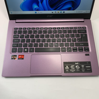 Acer Swift 3 SF314-42 14" AMD Ryzen 5 4500U 8GB RAM 256GB SSD Windows 11 Purple