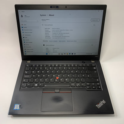 Lenovo ThinkPad T480s 14" 256GB SSD Core i7-8650U 8th Gen, 16GB RAM Touchscreen