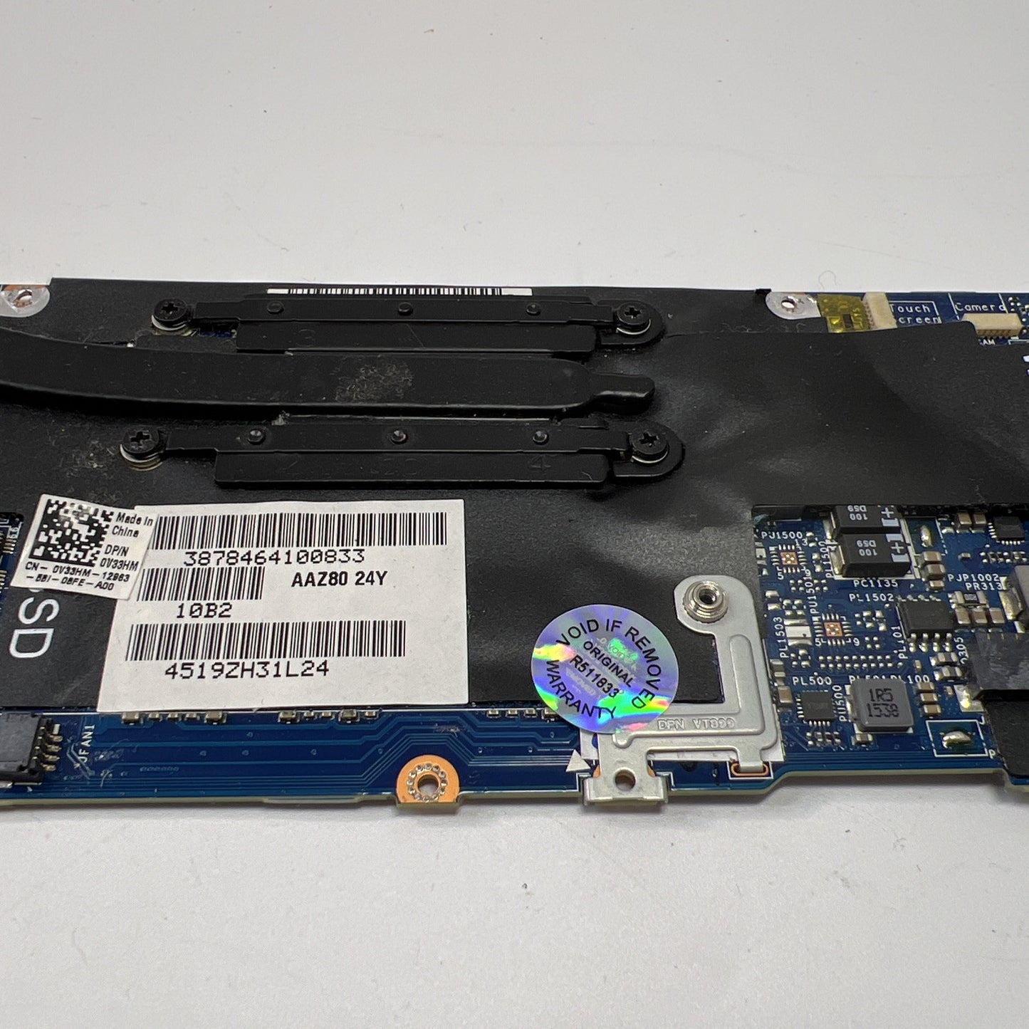 Dell XPS 13 9350 Motherboard Intel Core i7-6500U 8GB P/N 0V33HM