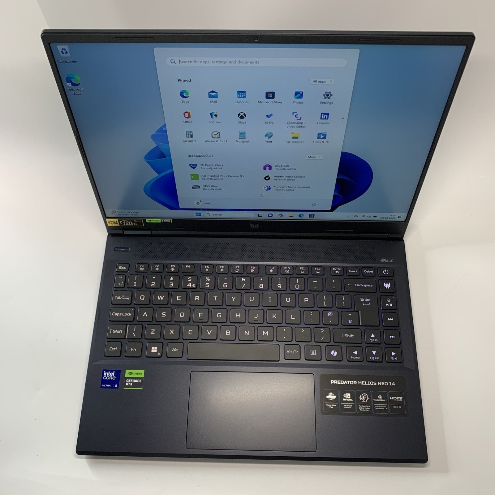 Acer Predator Helios Neo 14 PHN14-51 Ultra 5 125H 16GB 512GB SSD RTX 4060