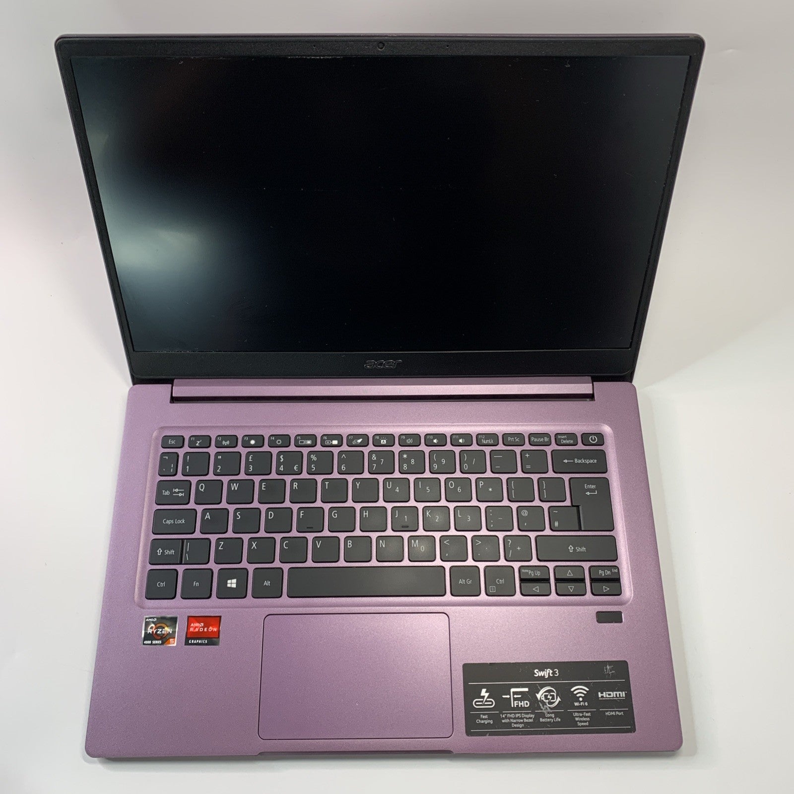 Acer Swift 3 SF314-42 14" AMD Ryzen 5 4500U 8GB RAM 256GB SSD Windows 11 Purple