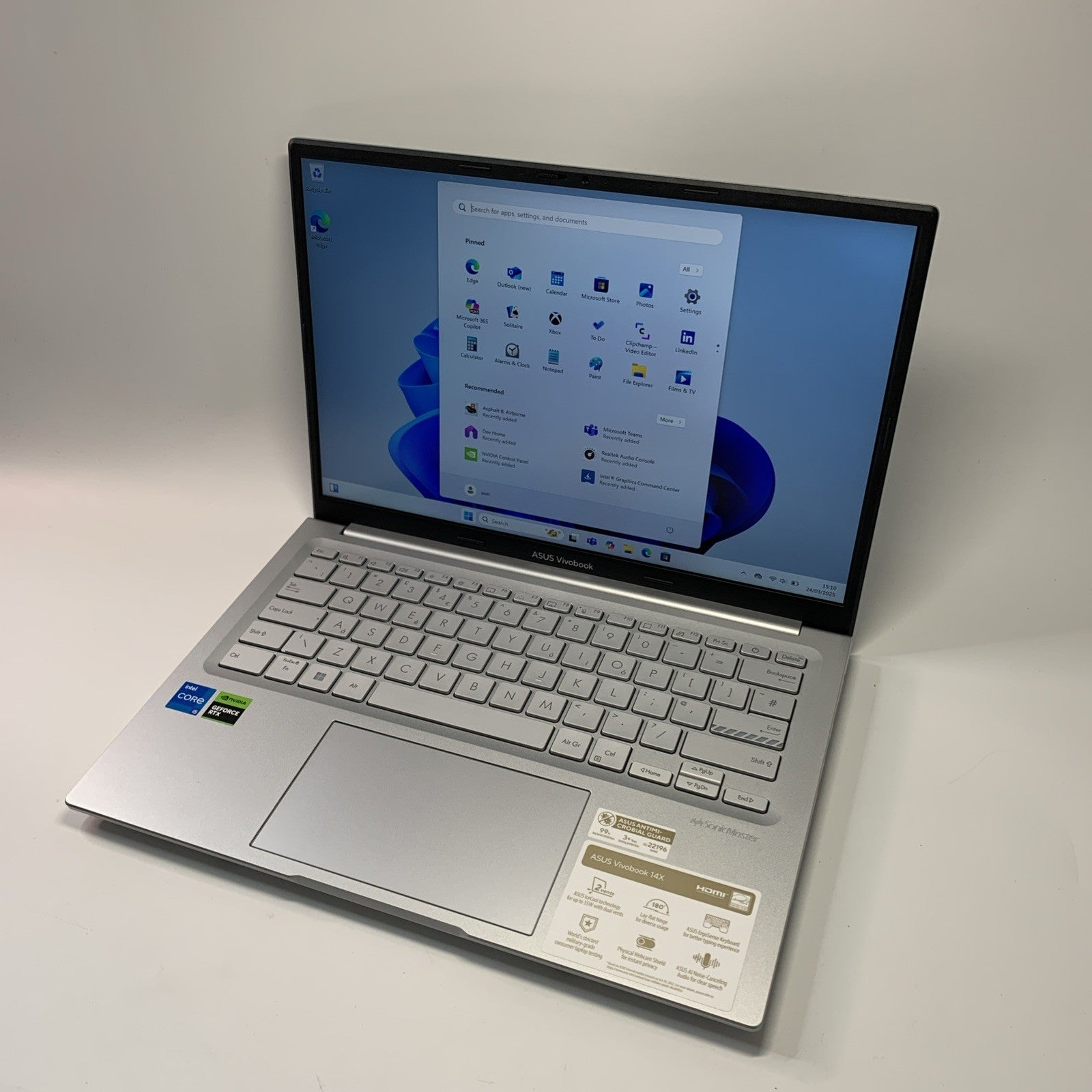 ASUS Vivobook 14X K3405Z 14” Laptop  Core i5-12450H 16GB RAM 512GB SSD RTX 2050