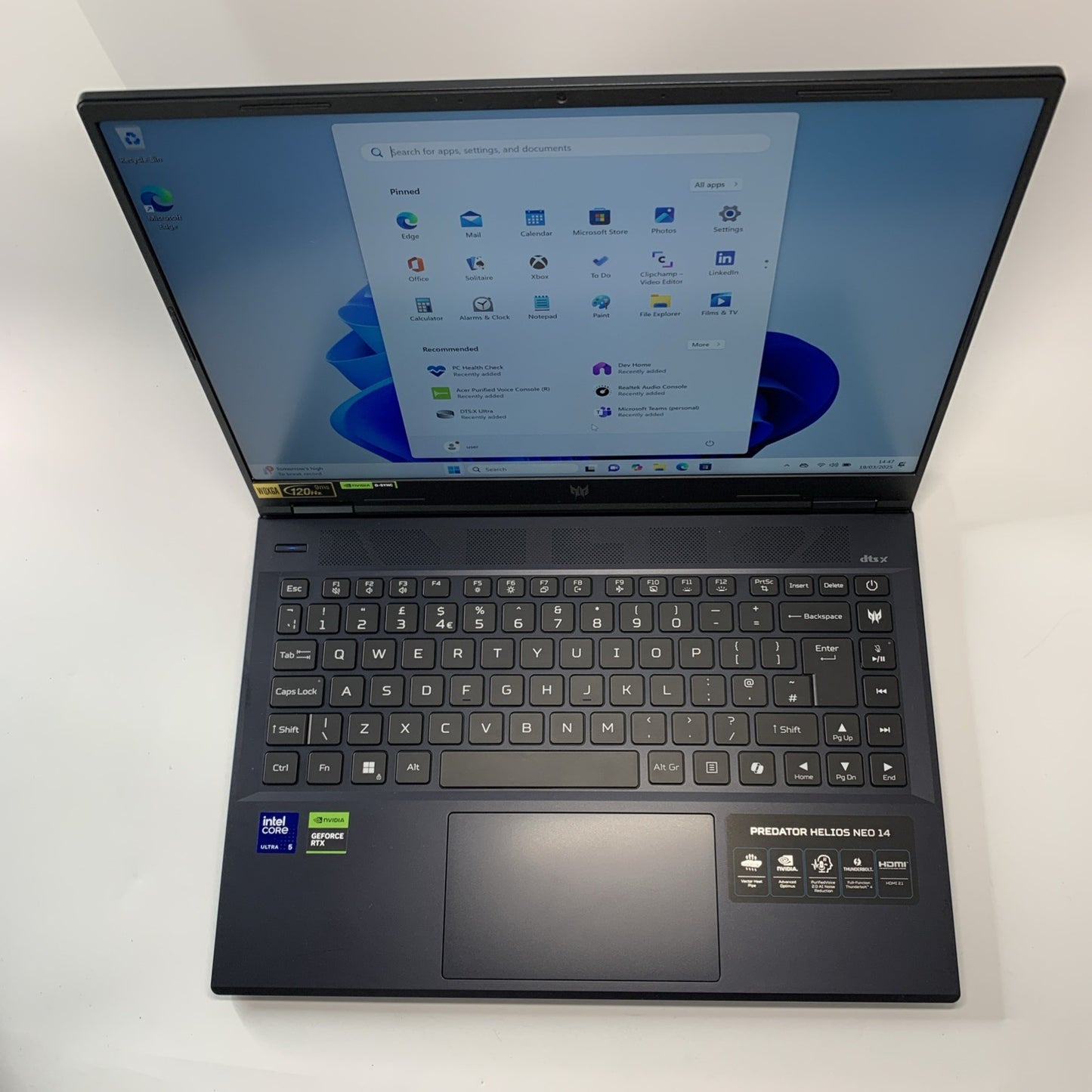 Acer Predator Helios Neo 14 PHN14-51 Ultra 5 125H 16GB 512GB SSD RTX 4060