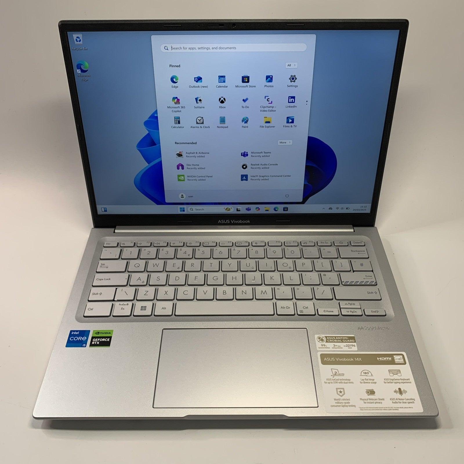 ASUS Vivobook 14X K3405Z 14” Laptop  Core i5-12450H 16GB RAM 512GB SSD RTX 2050