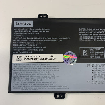 Genuine Lenovo IdeaPad FLEX 5-14ITL05 Laptop Battery L19D3PD6