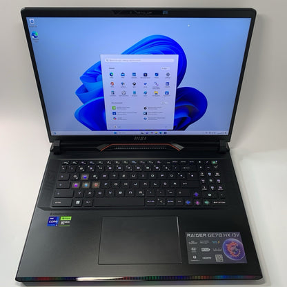 MSI Raider GE78HX 13VI-062UK 17" QHD+ Gaming Laptop i9-13950HX 64GB 2TB RTX4080