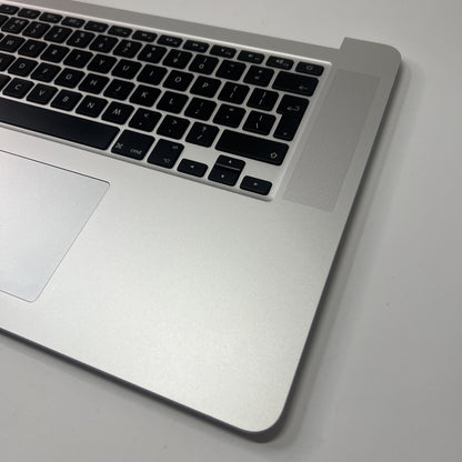 MacBook Pro A1398 15 Mid 2012 Palmrest UK Keyboard Battery Touchpad Silver