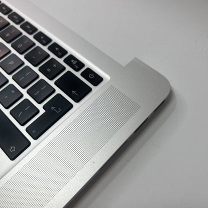MacBook Pro A1398 15 Mid 2012 Palmrest UK Keyboard Battery Touchpad Silver