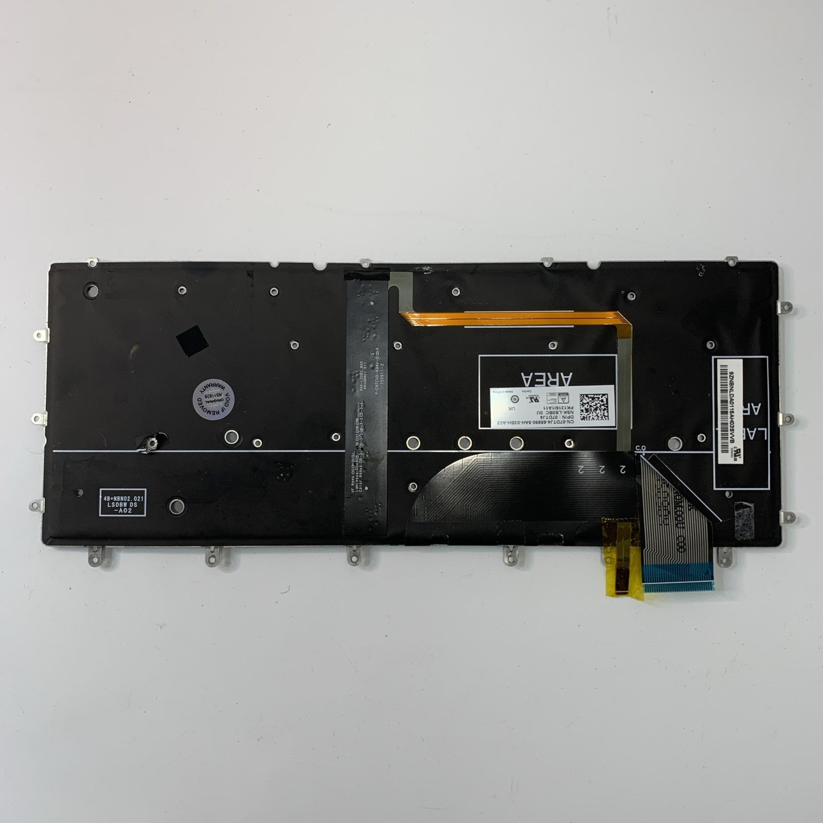 DELL XPS 13 9350 UK QWERTY BACKLIT KEYBOARD P/N 07DTJ4