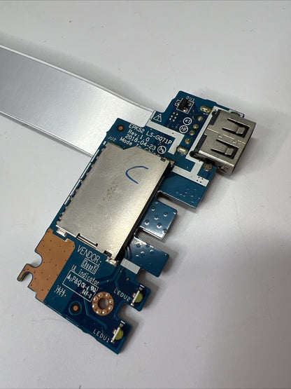 HP 15-DA SERIES 15-DA1013NE USB Port SD Card Reader Board LS-G071P L20448-001