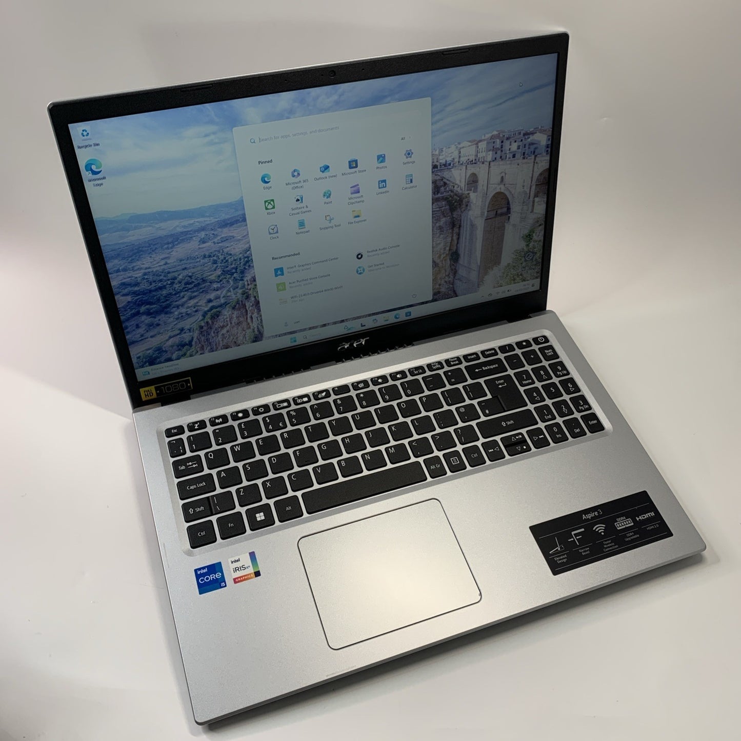 Acer Aspire 3 A315-58 Laptop 15.6" FHD Core i5-1135G7 16GB RAM 256 SSD Windows11
