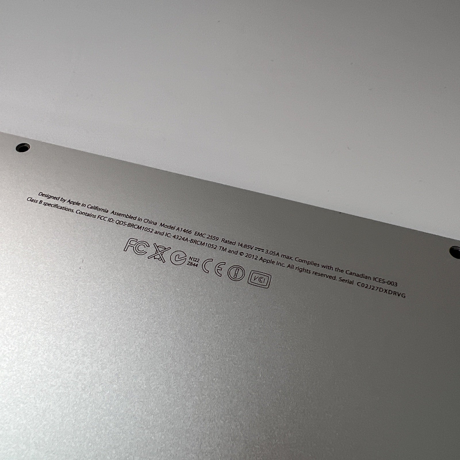 Genuine  MacBook Air A1466 13" Mid 2012 Lower Base Cover Bottom Case + Screws