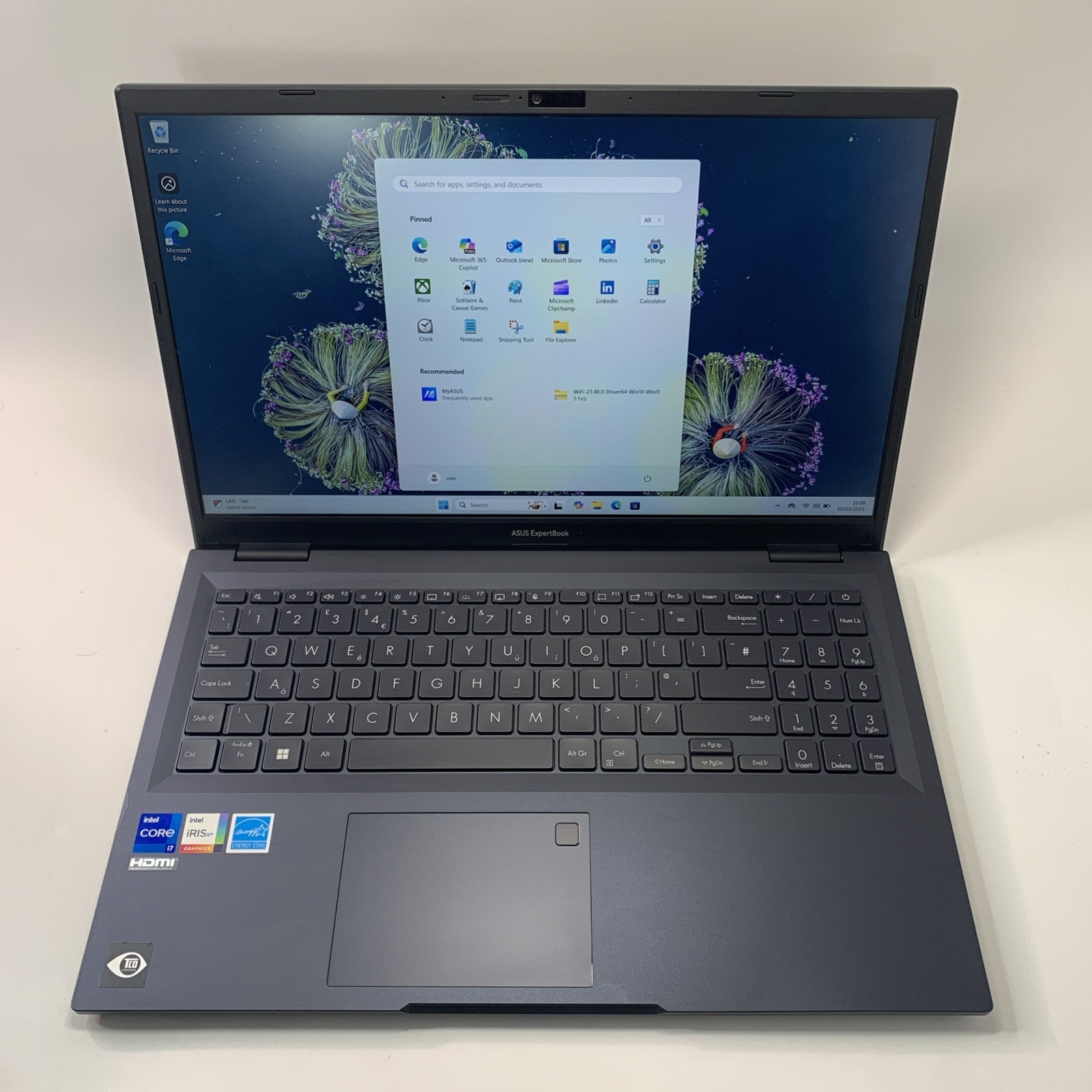 ASUS ExpertBook B1502CV Laptop Core i7-1355U 16GB RAM 512GB SSD 15.6