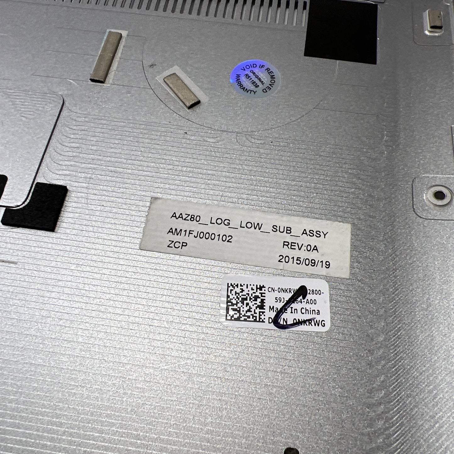 Dell XPS 13 9350 9360 9343 Base Bottom Cover Case Casing Housing Chassis 057JH8