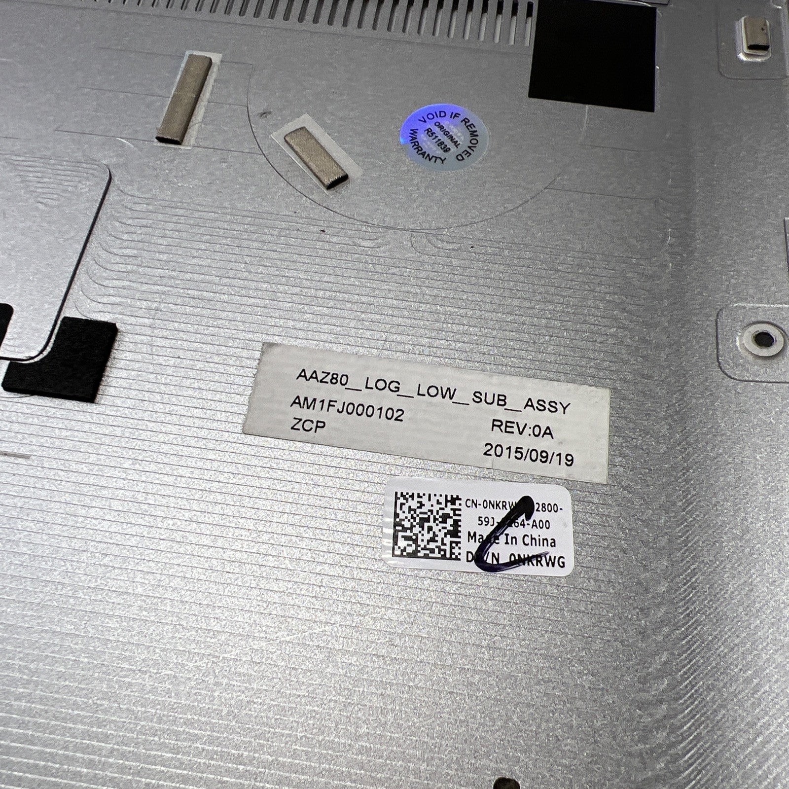 Dell XPS 13 9350 9360 9343 Base Bottom Cover Case Casing Housing Chassis 057JH8