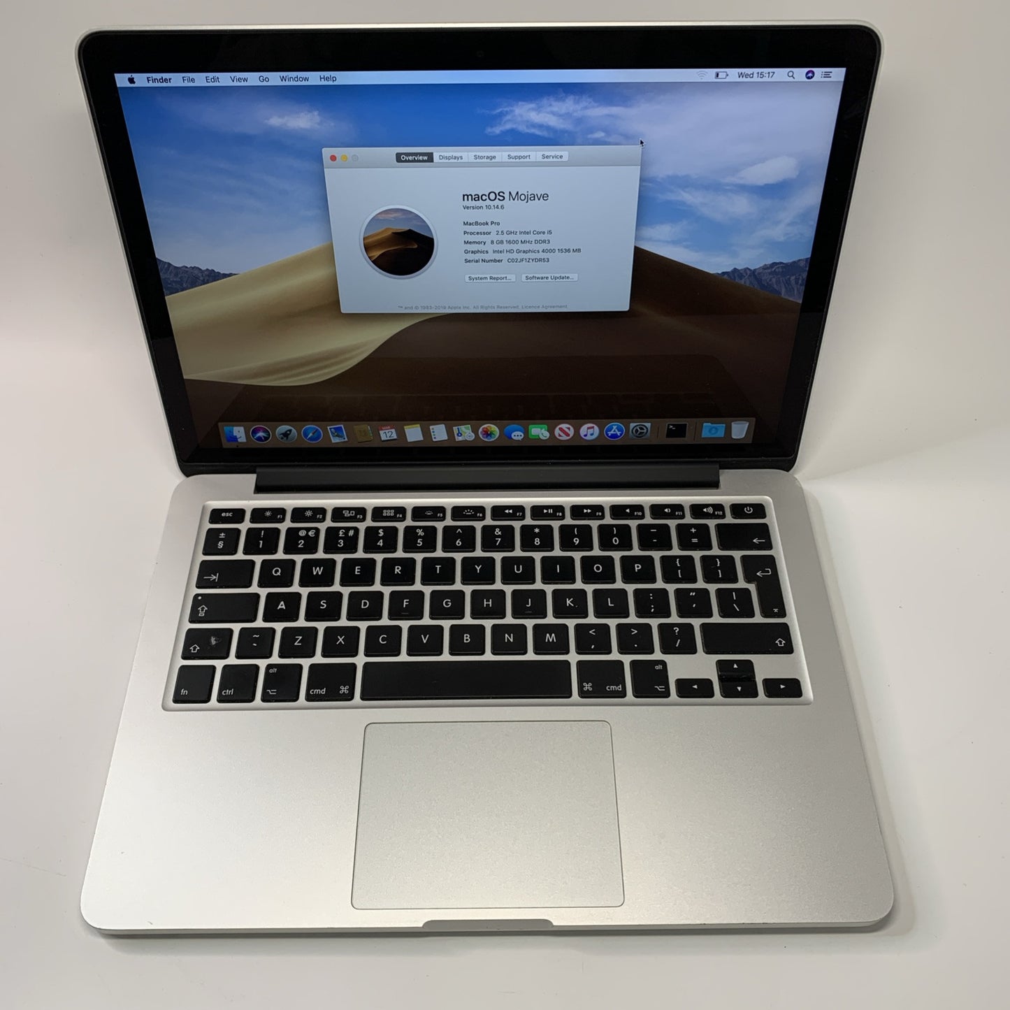 Apple MacBook Pro Core i5 2.5 13" Retina 2012 8GB RAM 128GB SSD 