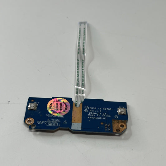 HP 15-DA 15-DA1013NE Touchpad Button Board and Cable LS-G073P