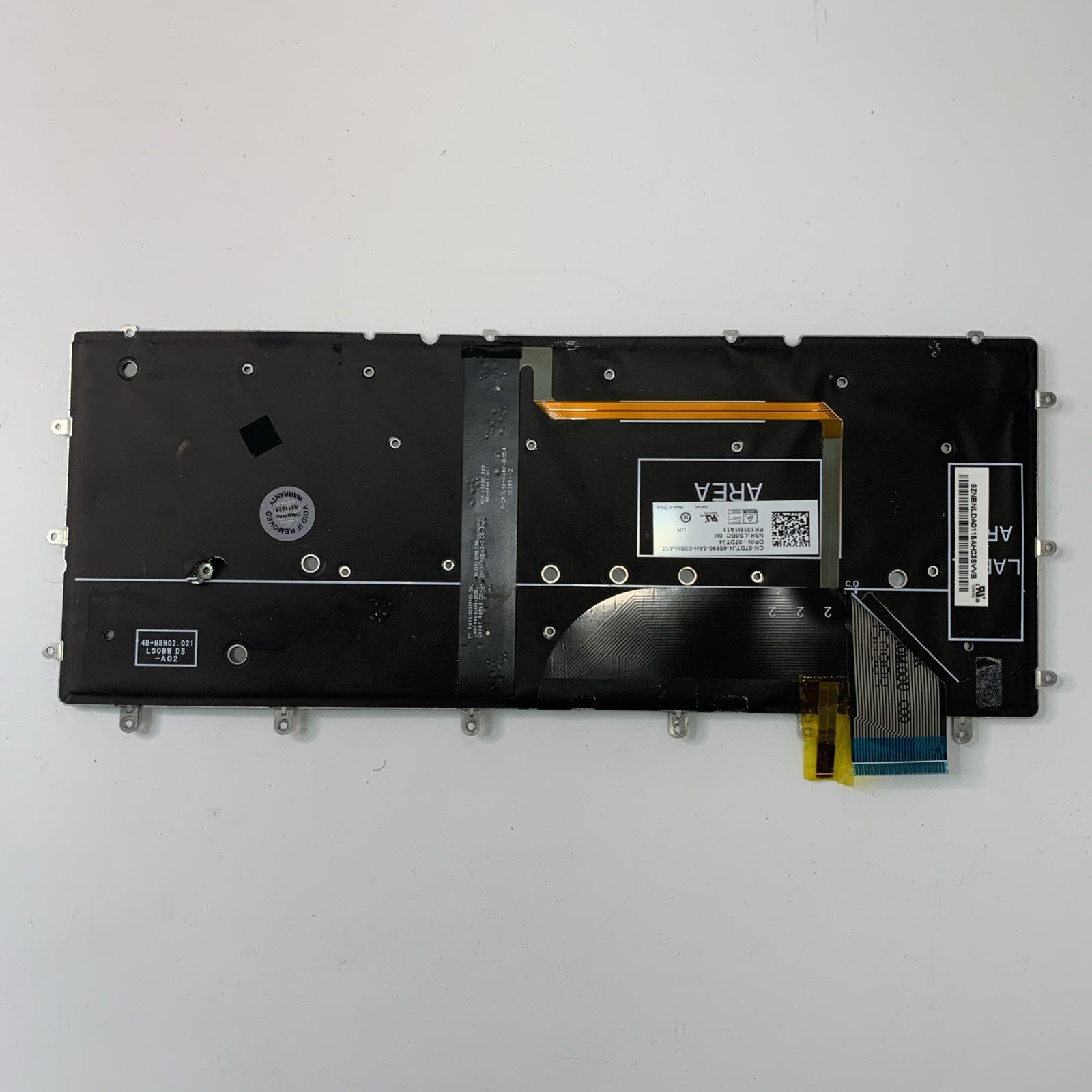 DELL XPS 13 9350 UK QWERTY BACKLIT KEYBOARD P/N 07DTJ4