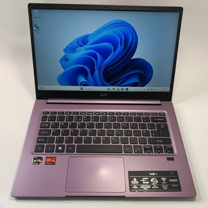 Acer Swift 3 SF314-42 14" AMD Ryzen 5 4500U 8GB RAM 256GB SSD Windows 11 Purple
