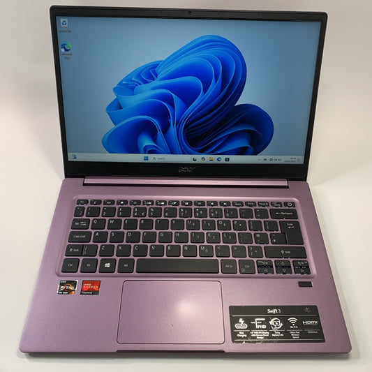 Acer Swift 3 SF314-42 14" AMD Ryzen 5 4500U 8GB RAM 256GB SSD Windows 11 Purple