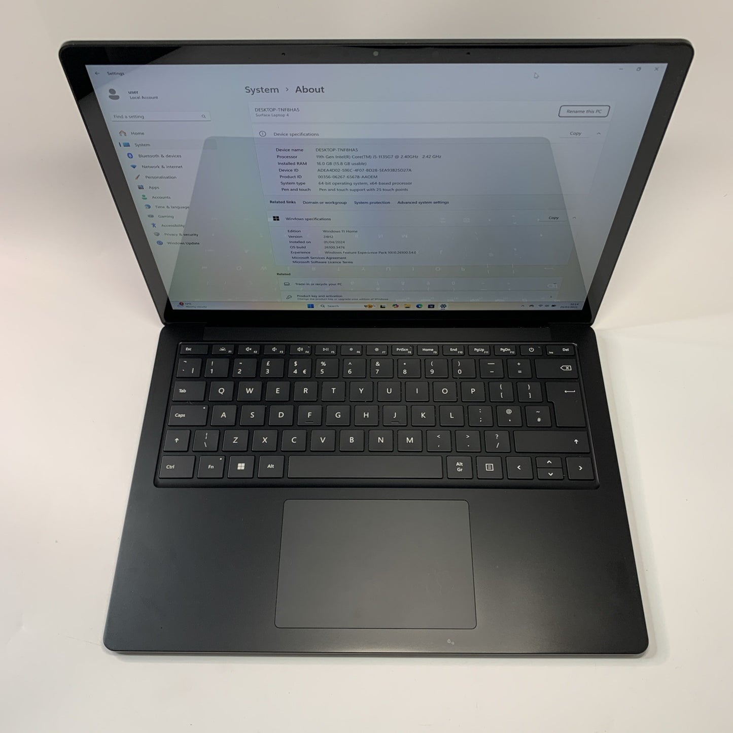 Microsoft Surface Laptop 4 13.5" Intel Core i5-1135G7 16GB RAM 512GB SSD Win 11